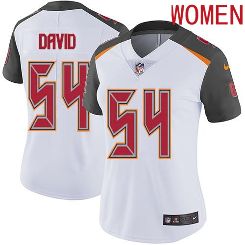 2019 Women Tampa Bay Buccaneers #54 David white Nike Vapor Untouchable Limited NFL Jersey